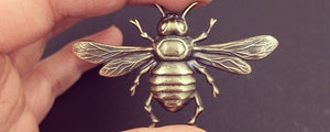 Large Brass Bee Pin