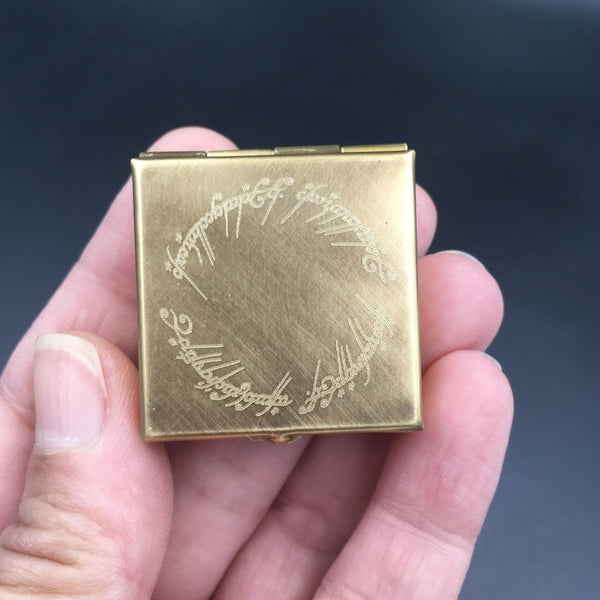 Custom Engraved 1.5" Square Brass Pill or Trinket Box — Perfect Pillbox for Purse or Pocket!