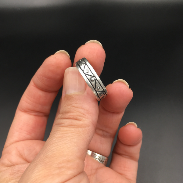 Handmade Sterling Silver Band Ring – Recycled Silver Minimalist Ring – Unisex Eco-Friendly Ring – Simple Silver Ring for Everyday – USA Made