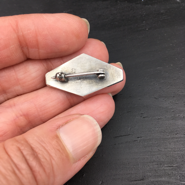 Sterling Silver Rat Brooch with Brass Detail – Handmade Mouse Brooch – Recycled Silver Rodent Pin – Gothic Animal Jewelry – Petite Lapel Pin