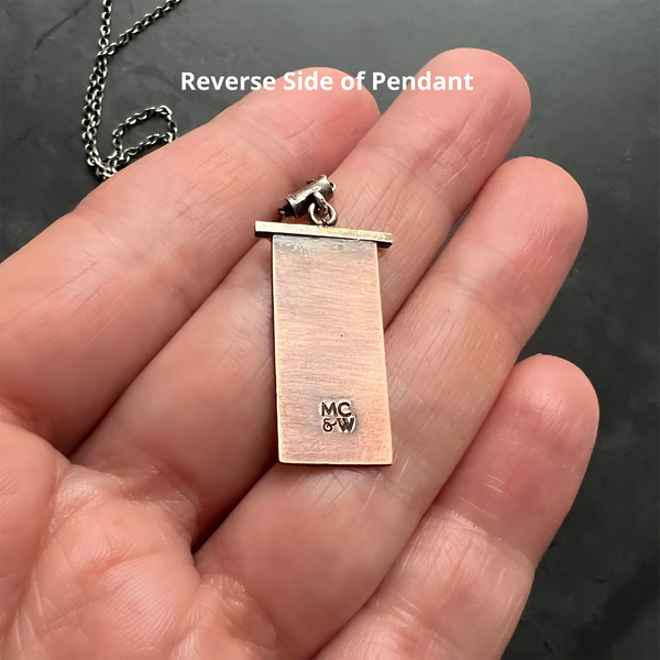 Adjustable Vegan Choker with Copper and Silver Praying Mantis Pendant β 14" Choker with 2" Sterling Silver Extension Chain