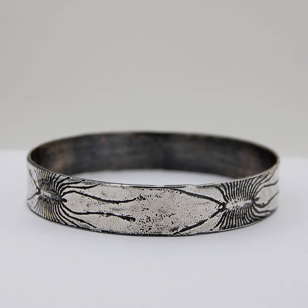 Sterling Silver House Centipede Bangle Bracelet β Handmade Insect Jewelry for Bug Lovers, Entomologists, & Nature Fans
