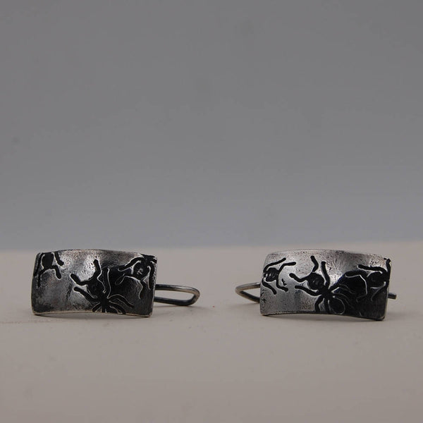 Sterling Silver Ant Earrings – Handmade Insect Jewelry for Bug Lovers, Entomologists & Science Teachers