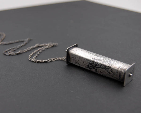 Sterling Silver Rat Pendant Necklace – Handmade Recycled Jewelry for Pet Rat Lovers, Animal Enthusiasts & Unique Gift Seekers