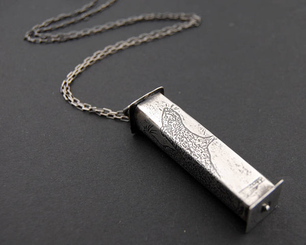 Sterling Silver Rat Pendant Necklace – Handmade Recycled Jewelry for Pet Rat Lovers, Animal Enthusiasts & Unique Gift Seekers