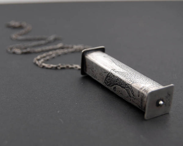 Sterling Silver Rat Pendant Necklace – Handmade Recycled Jewelry for Pet Rat Lovers, Animal Enthusiasts & Unique Gift Seekers