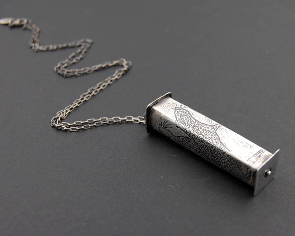 Sterling Silver Rat Pendant Necklace – Handmade Recycled Jewelry for Pet Rat Lovers, Animal Enthusiasts & Unique Gift Seekers