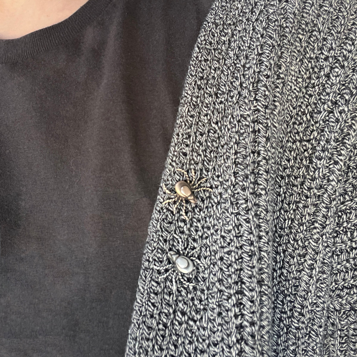 Gender Neutral Tick Tie Tack, Lapel Pin, Brooch, or Scatter Pin in Ste