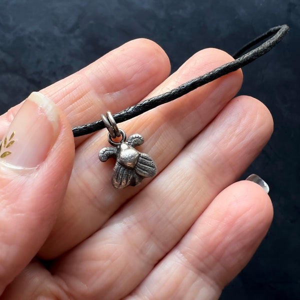 Sterling Silver Moth Necklace – Handmade Insect Pendant or Vegan Choker for Bug Lovers & Entomologists