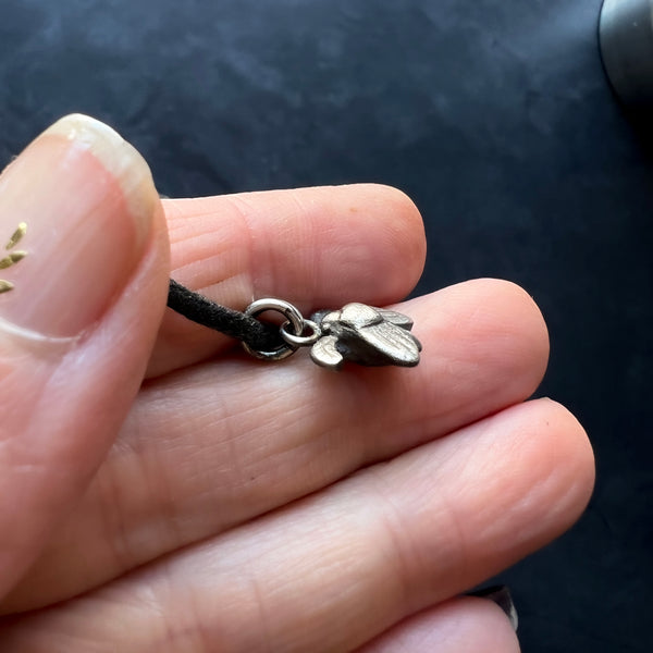 Sterling Silver Moth Necklace – Handmade Insect Pendant or Vegan Choker for Bug Lovers & Entomologists