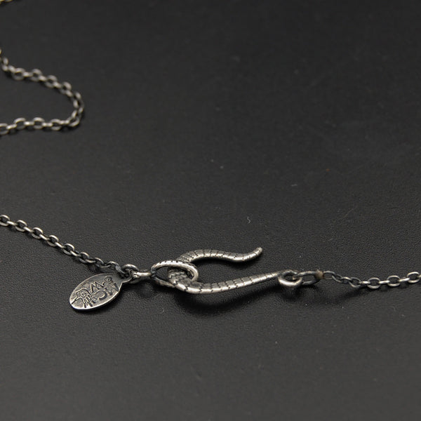 Strepsiptera or Stylops Twisted Wing Insect Parasite Necklace in Sterling Silver