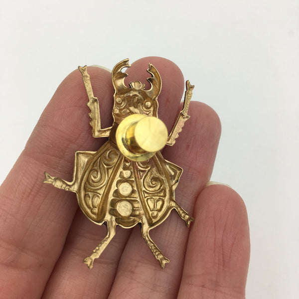 Stag Beetle Insect Pin or Brooch
