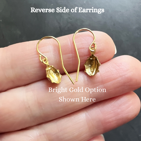 Tiny Ladybug Dangle Earrings • Gold Filled Ear Wires • Vintage Brass Stampings • Petite Bug Charm Earrings • Nature Jewelry • Gift for Her