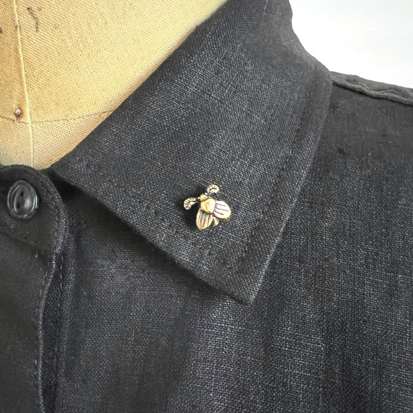 Silver, Bronze, or Brass Moth Pin – Insect Lapel Pin, Bug Tie Tack, Entomology Gift for Nature Lovers