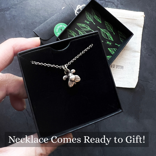 Sterling Silver Moth Necklace – Handmade Insect Pendant or Vegan Choker for Bug Lovers & Entomologists