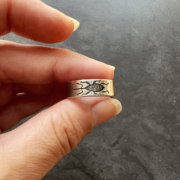 Sterling Silver Nut Weevil Ring — Unique Sterling Silver Insect Eternity Ring Band, Perfect for Your Favorite Weevil Lover!