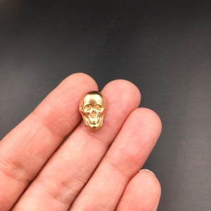 Gothic Handmade Unisex Brass Skull Pin