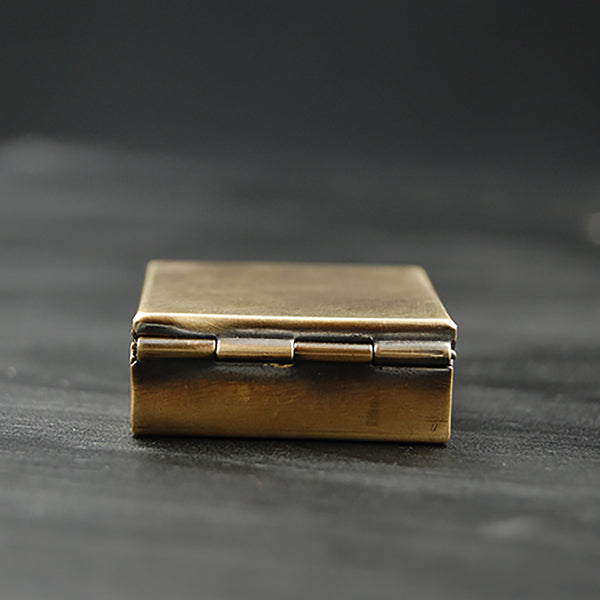 Brass Pill Box with Your Choice of Skull or Moon with Stars!