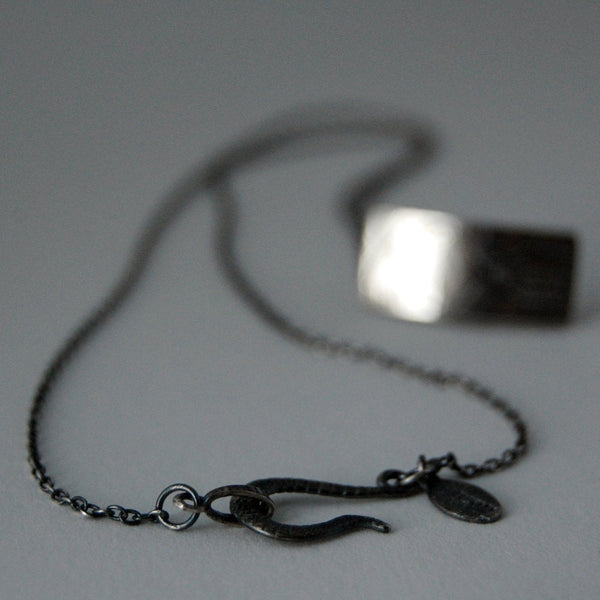 Handmade Sterling Silver Beetle Insect Necklace