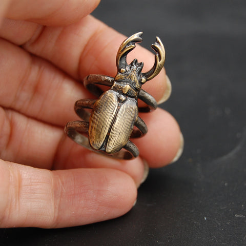 Insect Stacked Rings Insect Rings – Metal Cloth & Wood, LLC